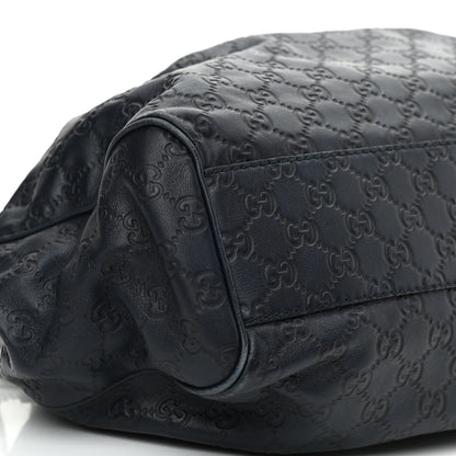 Gucci Guccissima Medium Sukey Tote Blue 8 of 9