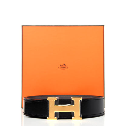 Hermes Box Togo 32mm H Belt 90 Black Etain 10 of 10