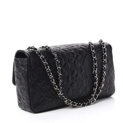 Chanel Calfskin Embossed Large Lucky Symbols Flap Black 3 of 11