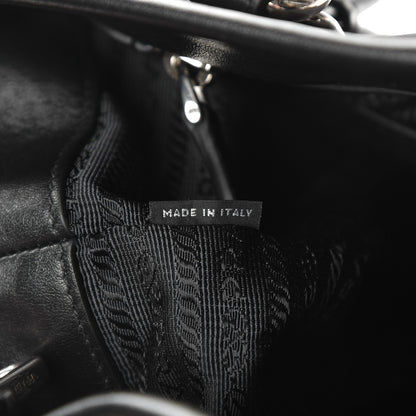 Prada Tessuto Nylon Soft Calf Tote Nero Black 9 of 10