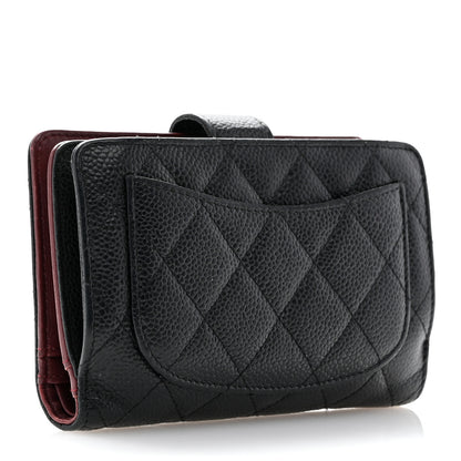 Chanel Caviar Quilted CC French Wallet Black 3 of 11