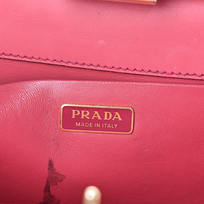 Prada Saffiano City Calf Light Frame Bag Peonia 6 of 18