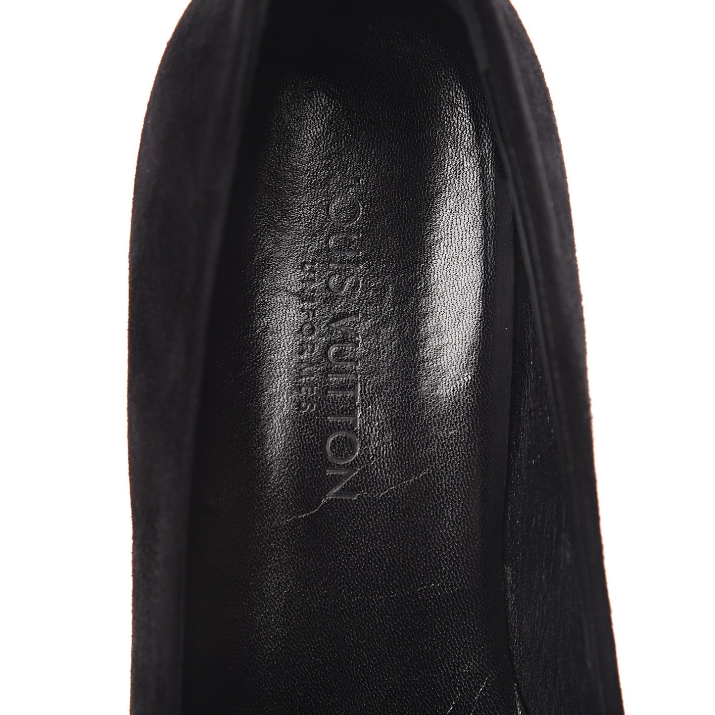 Suede Monogram Uniformes Ballet Flats 36.5 Black
