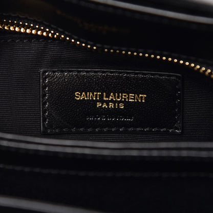 Saint Laurent Velvet Y Quilted Monogram Toy Loulou Chain Satchel French Black 6 of 7