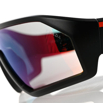 Prada Acetate Linea Rossa Impavid Sport Sunglasses SPS 03V Black 7 of 8