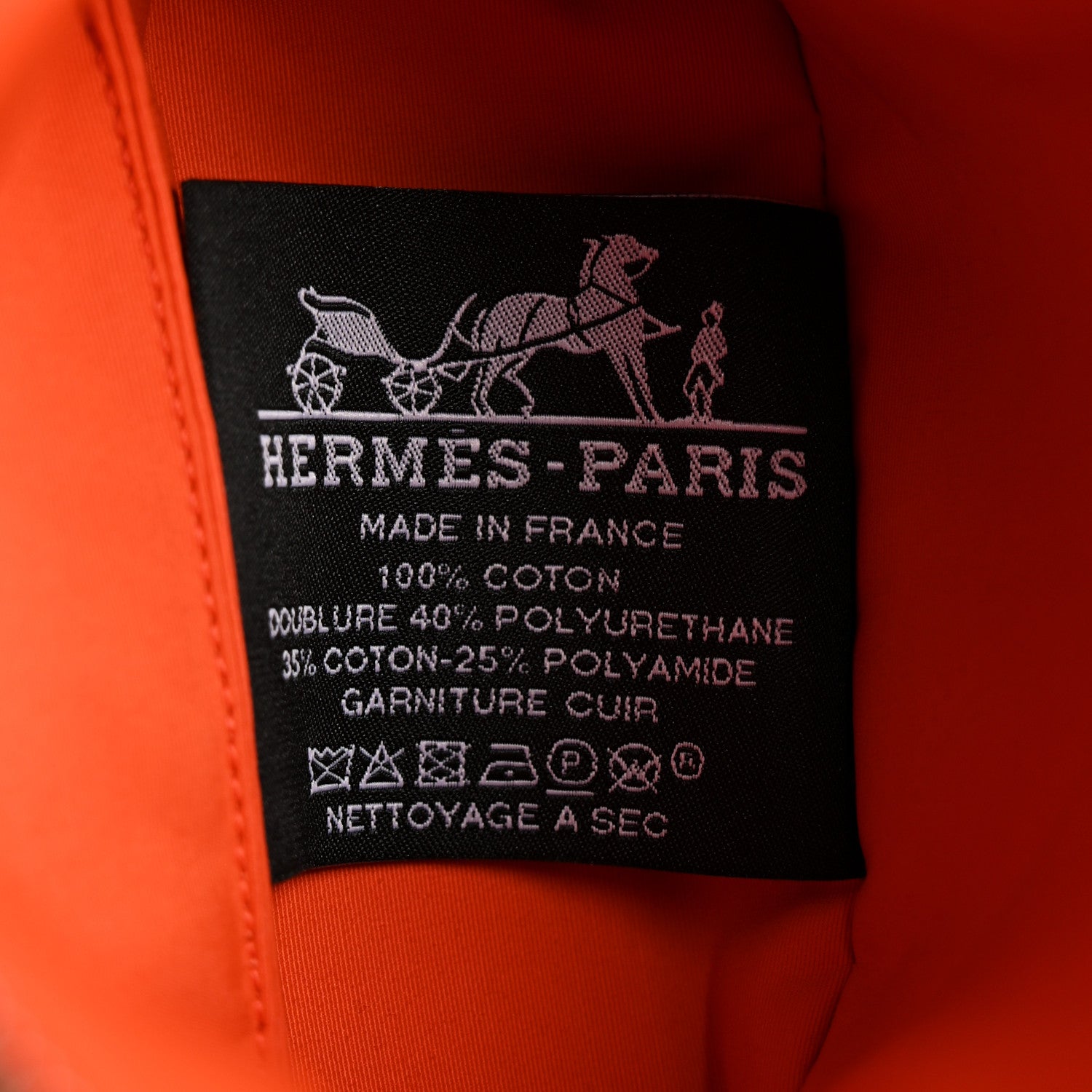 Hermes Cotton Canvas Mini Mini Bolide Travel Cosmetic Pouch Black 6 of 7