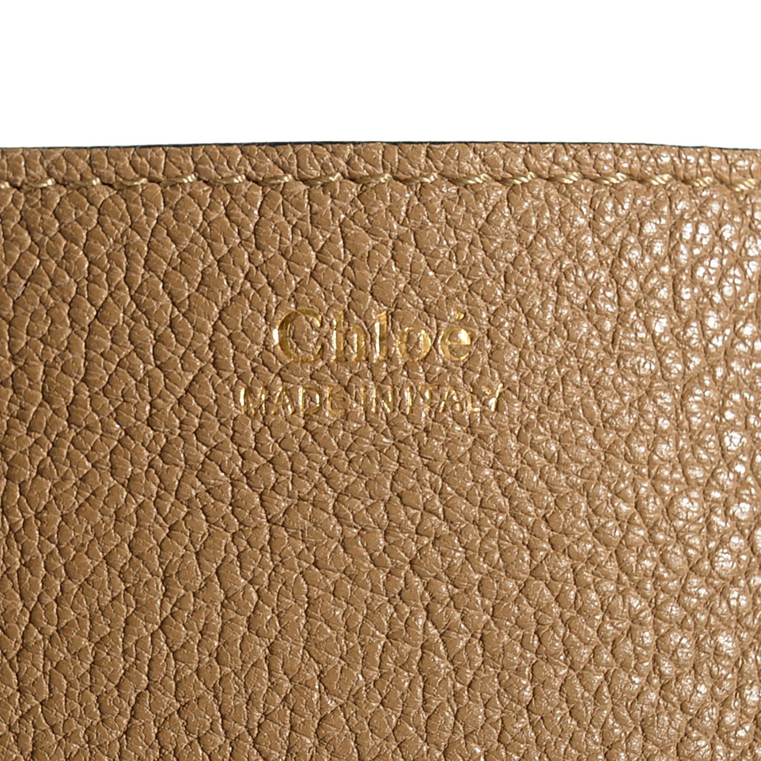 Chloe Grained Calfskin Medium Drew Shoulder Bag Chesnut Cream 8 of 8