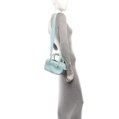 Delvaux Taurillon Soft Mini Cool Box Satchel Light Blue 2 of 9