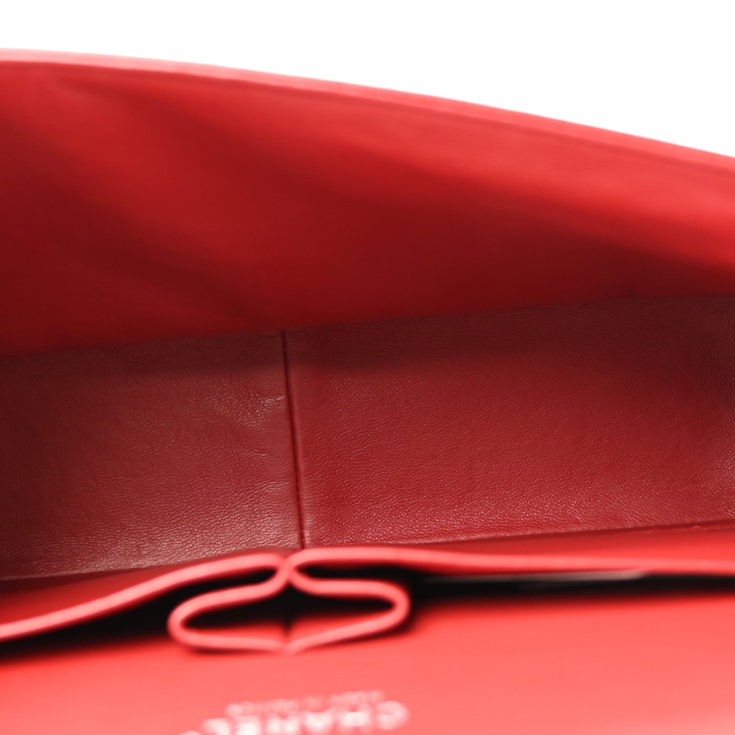 Chanel Caviar Quilted Jumbo Double Flap Dark Red 13 of 40