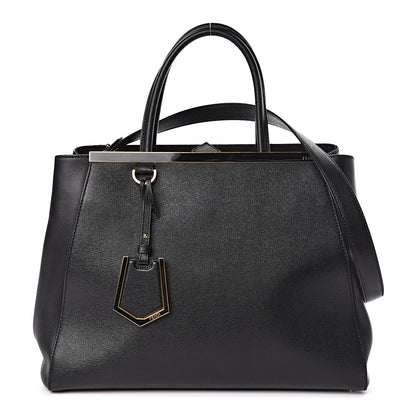 Fendi Vitello Elite Regular 2Jours Tote Black 1 of 11
