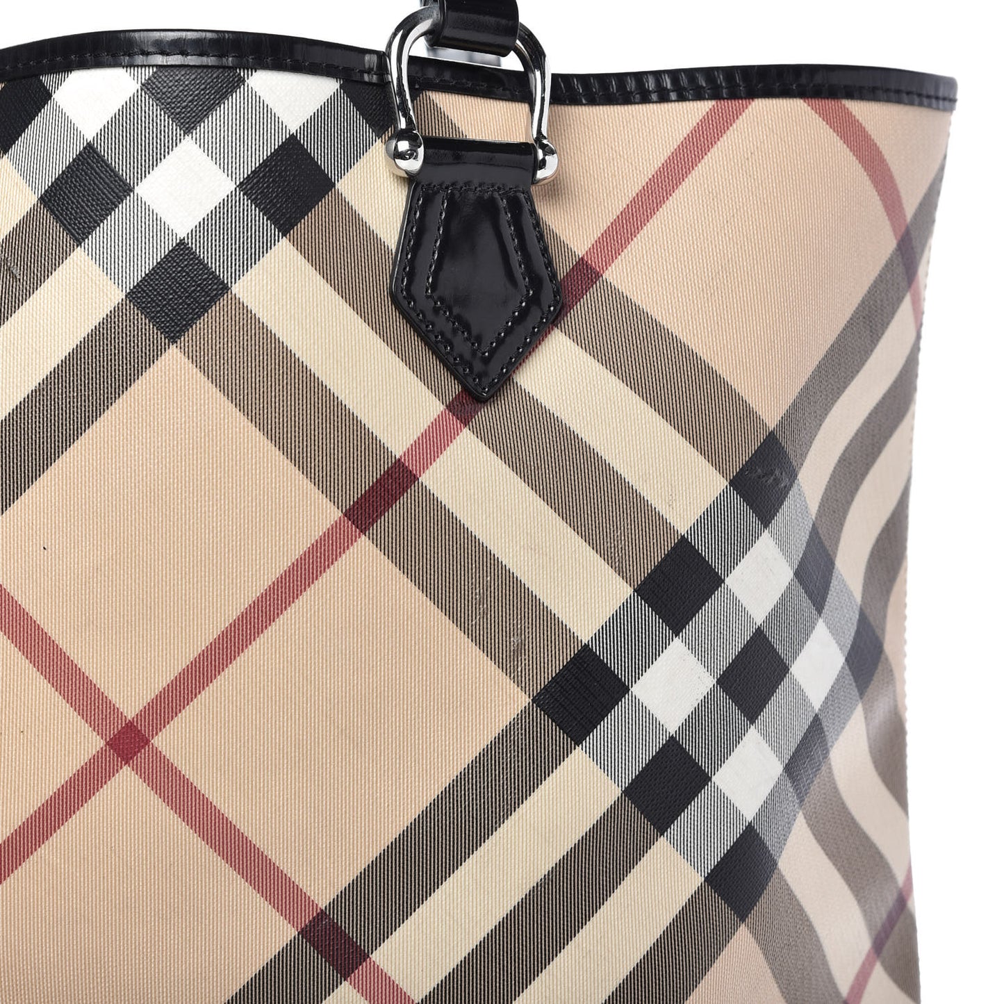 Nova Check Large Nickie Tote Black