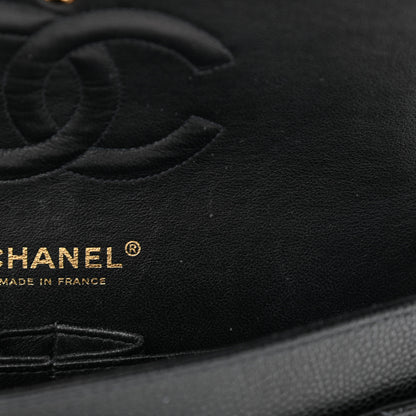 Chanel Caviar Quilted Medium Double Flap Black 11 of 15