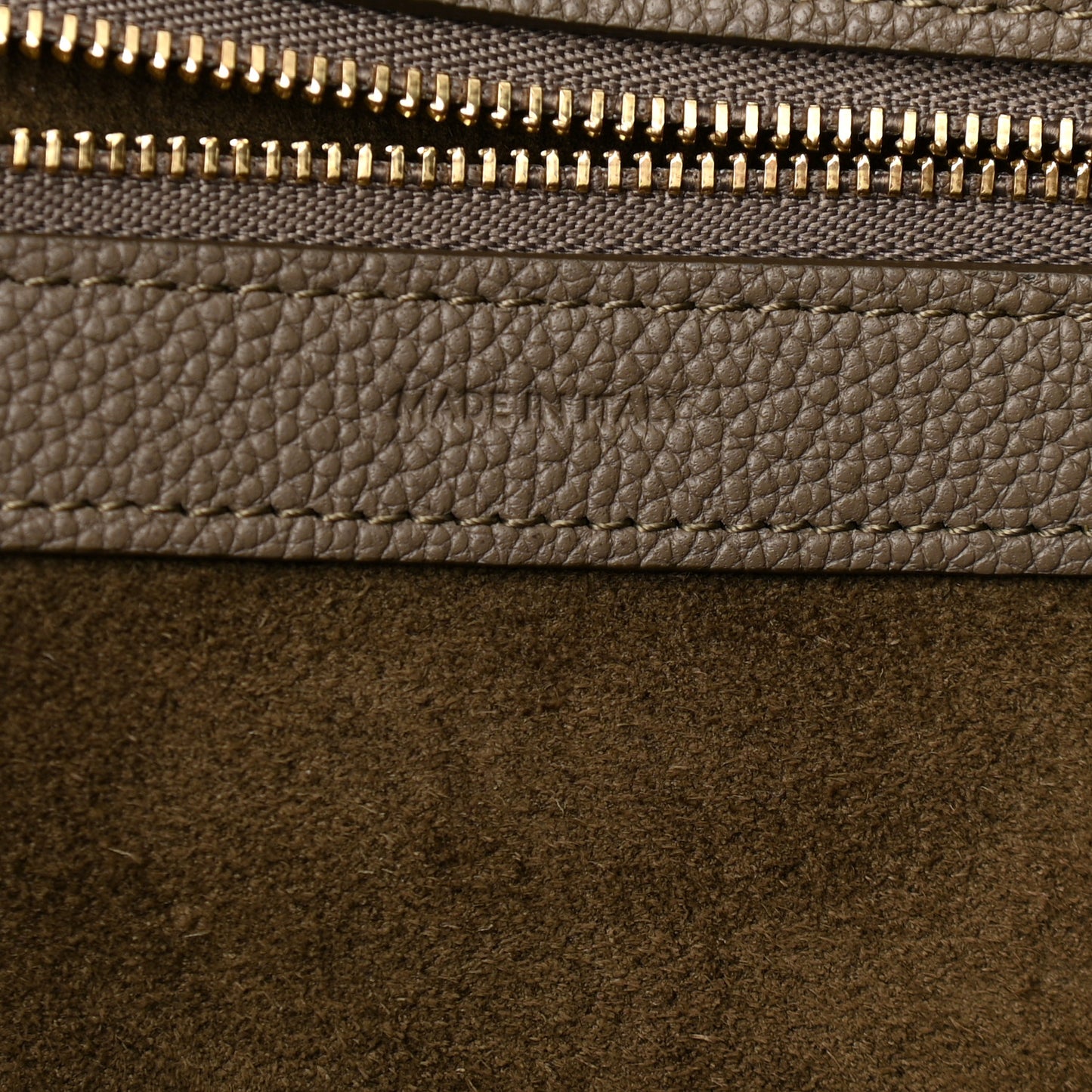 Soft Grained Calfskin Small Belt Cabas Phantom Taupe