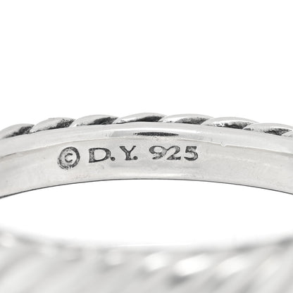 David Yurman Sterling Silver Cable Classics Band Ring 49 5 4 of 4