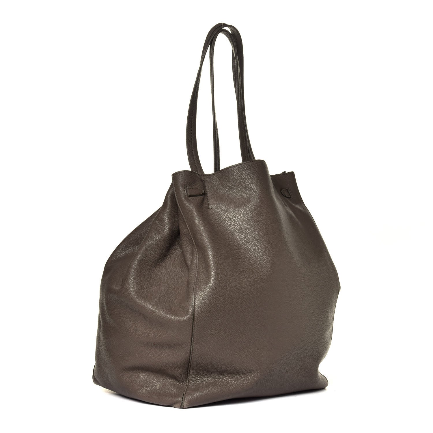 Celine Soft Grained Calfskin Medium Belt Cabas Phantom Souris 2 of 16
