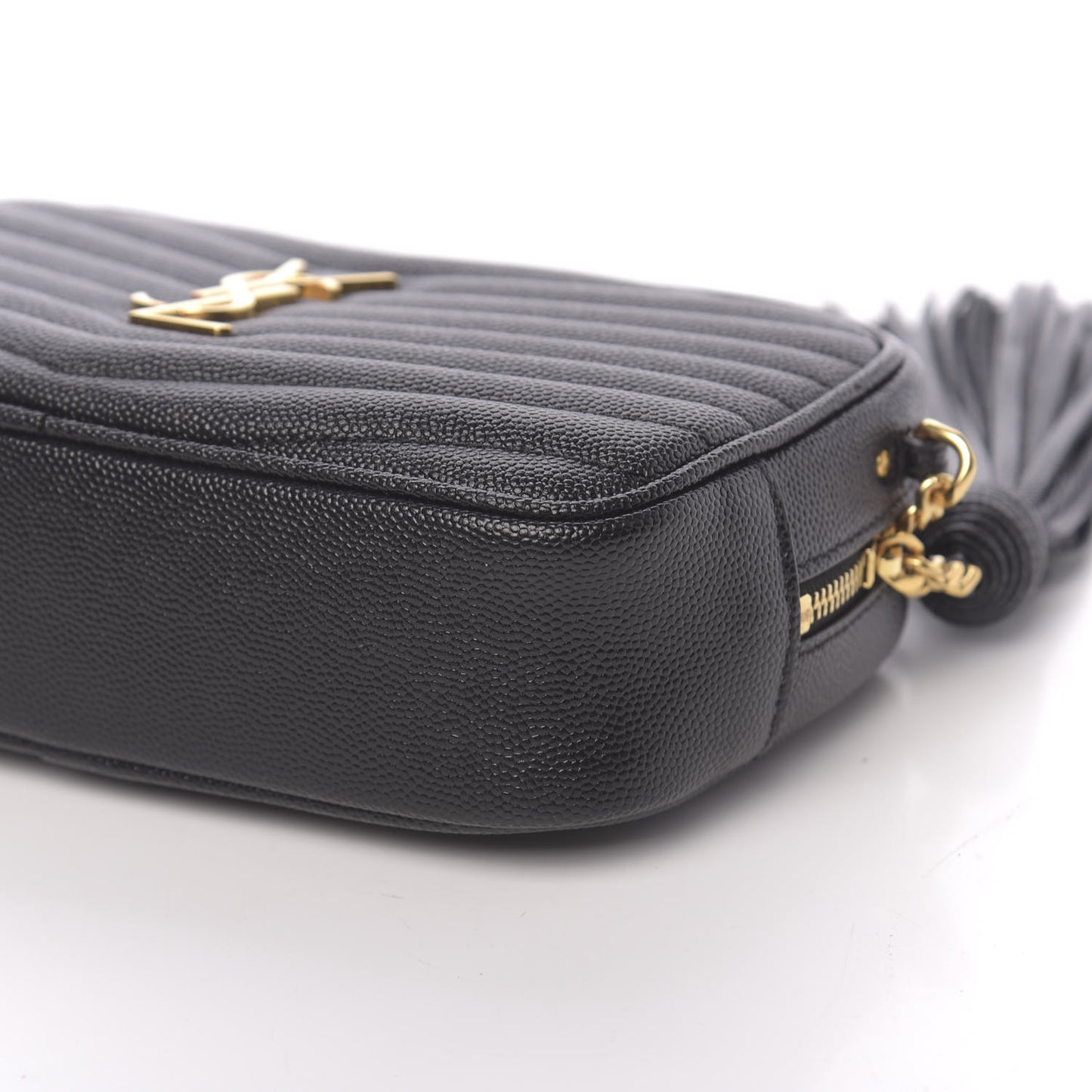 Grain De Poudre Matelasse Monogram Mini Lou Camera Bag Black