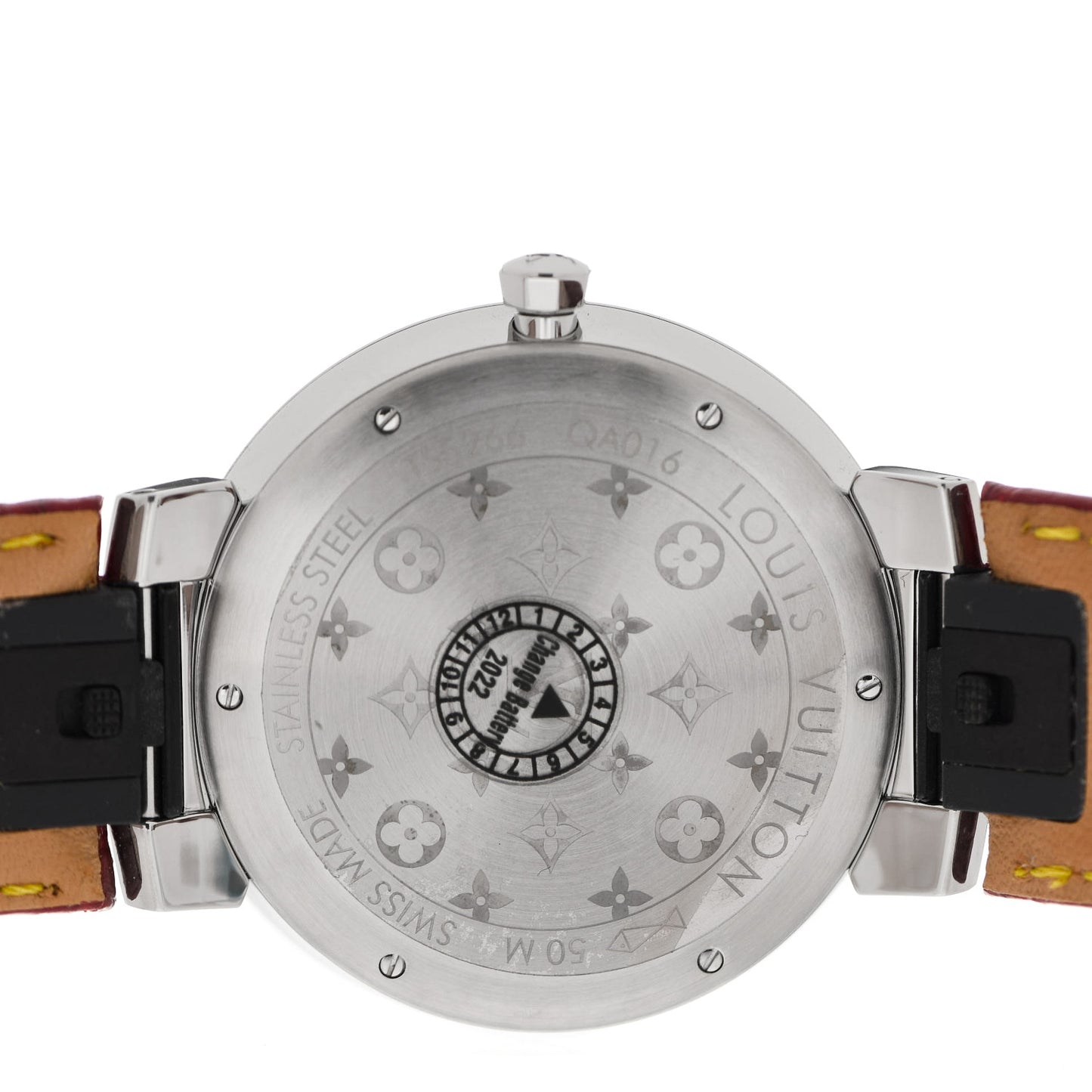 Stainless Steel Alligator 39mm Tambour Slim Quartz Watch