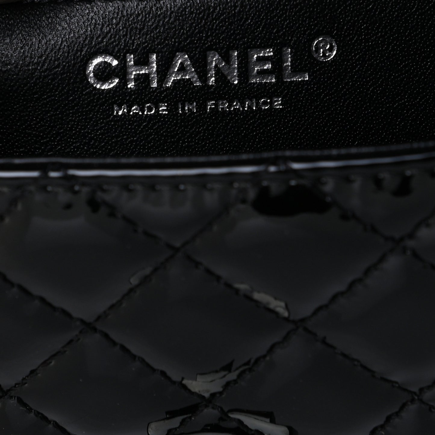 Patent Calfskin Quilted 2.55 Reissue Mini Flap So Black