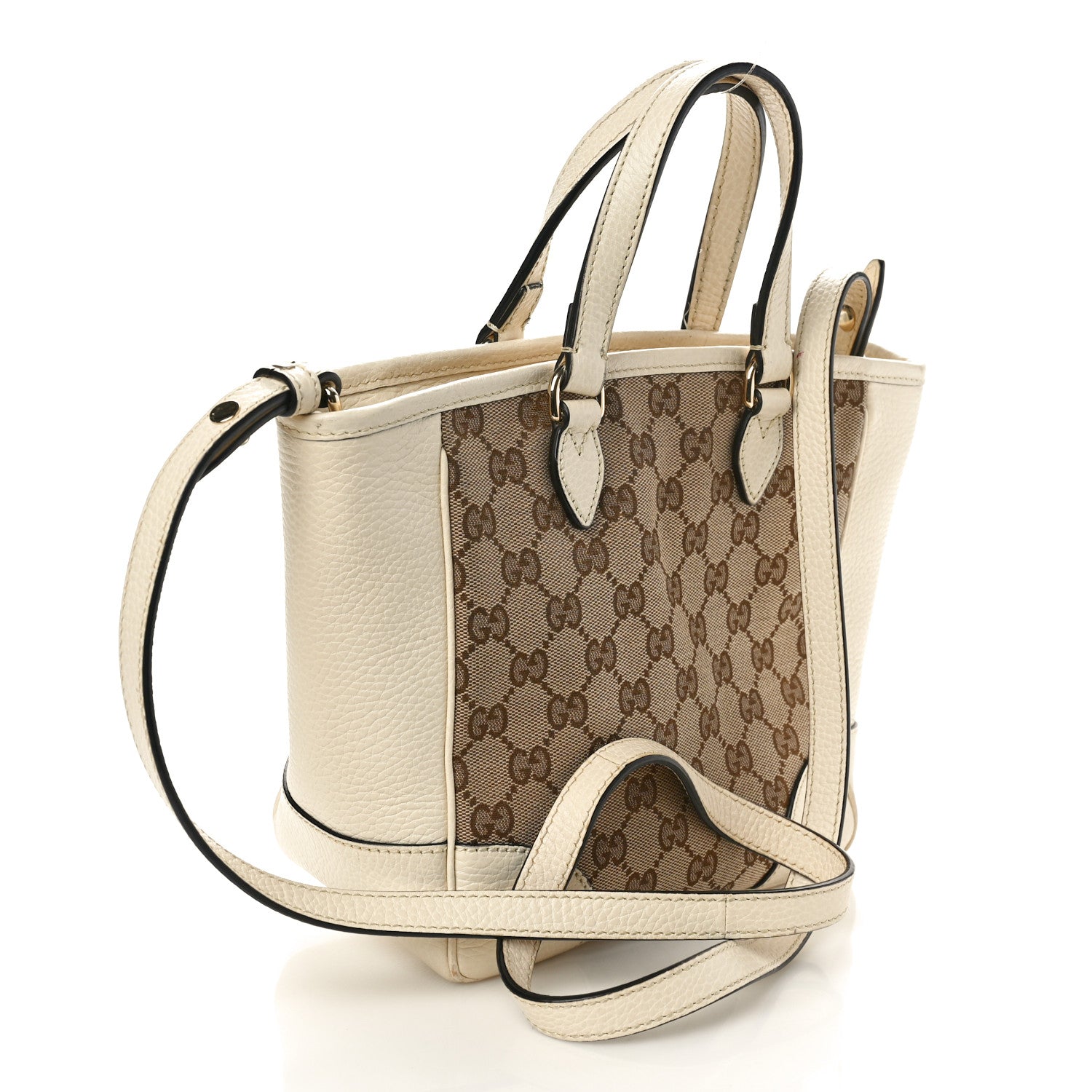 Gucci Monogram Small Bree Tote Beige White 2 of 10