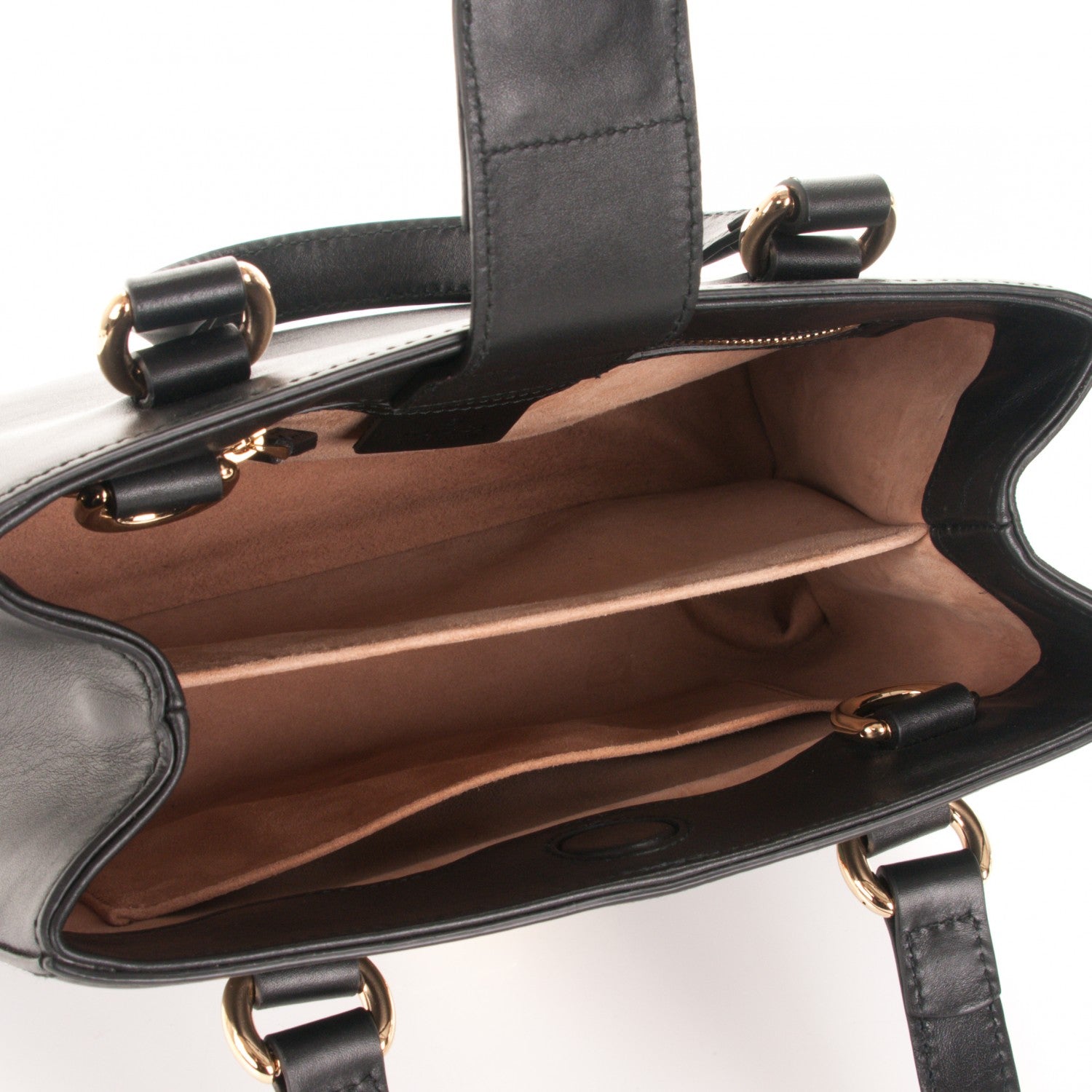 Gucci Calfskin Medium Sylvie Top Handle Tote Black 5 of 7