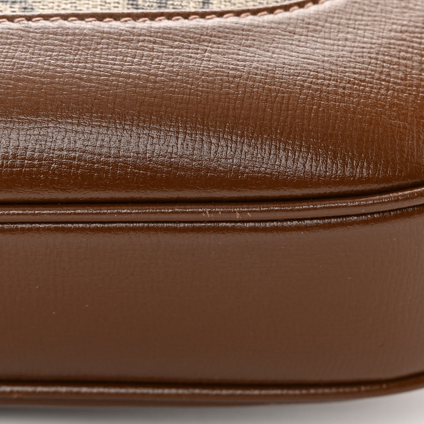 GG Supreme Monogram Azalea Calfskin Web Medium Jackie 1961 Hobo Beige Ebony Brown Sugar