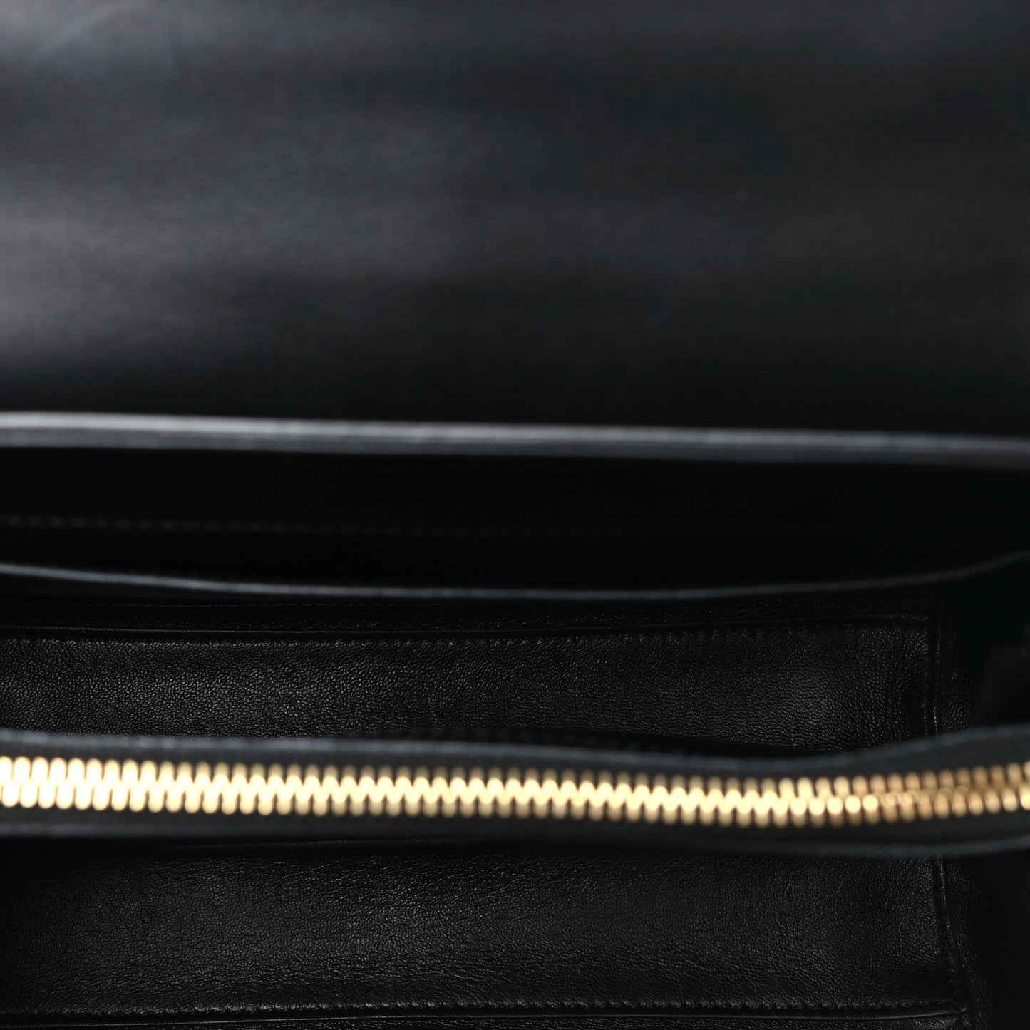 Satinated Calfskin Small 16 Top Handle Bag Black