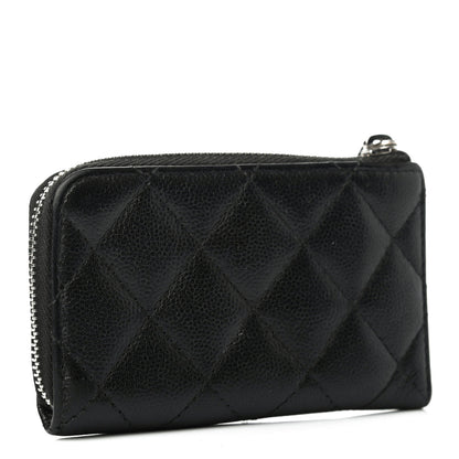 Chanel Caviar Quilted Key Holder Case Black 2 of 4