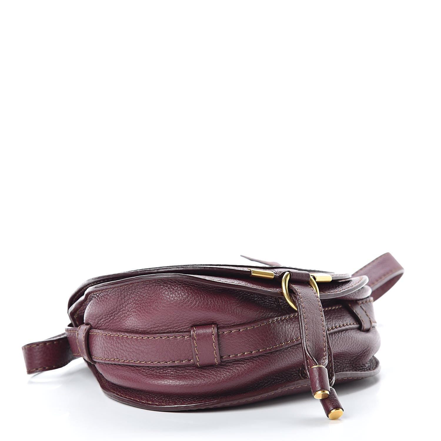 Chloe Calfskin Mini Marcie Round Crossbody Bag Wild Purple 4 of 12