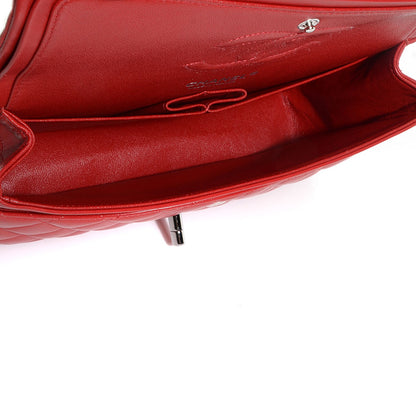 Chanel Lambskin Quilted Medium Double Flap Red 5 of 9