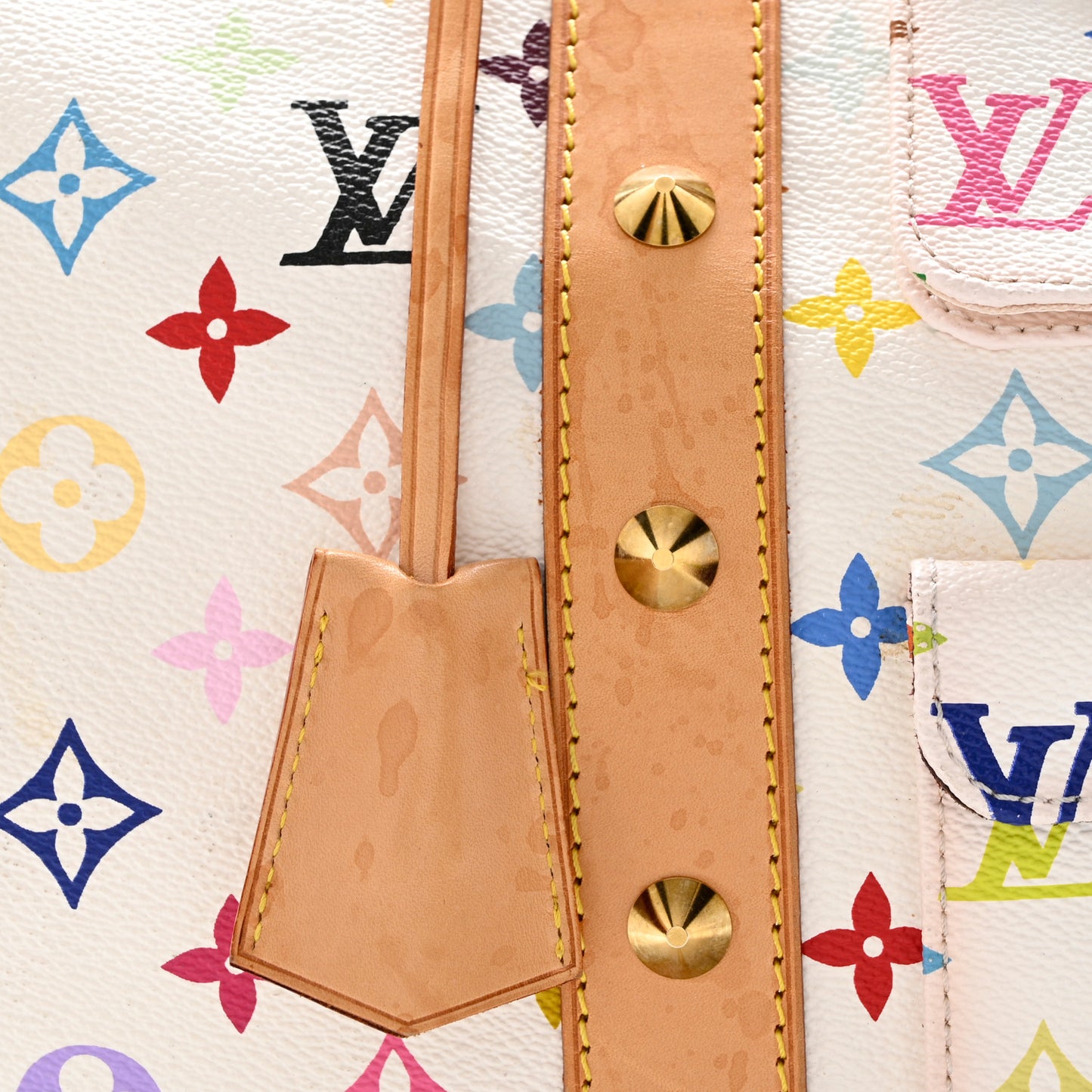 Monogram Multicolor Keepall 45 White