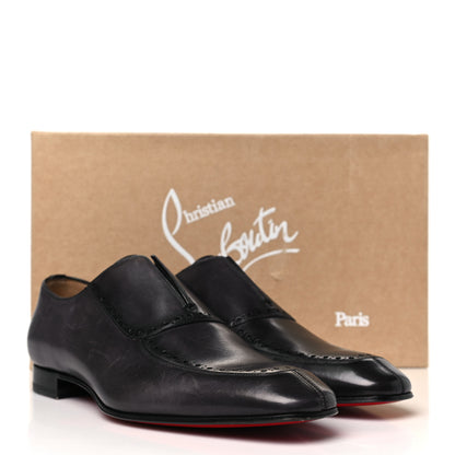 Christian Louboutin Calfskin Mens Lafitte On Flat Loafers 42 Black 9 of 9