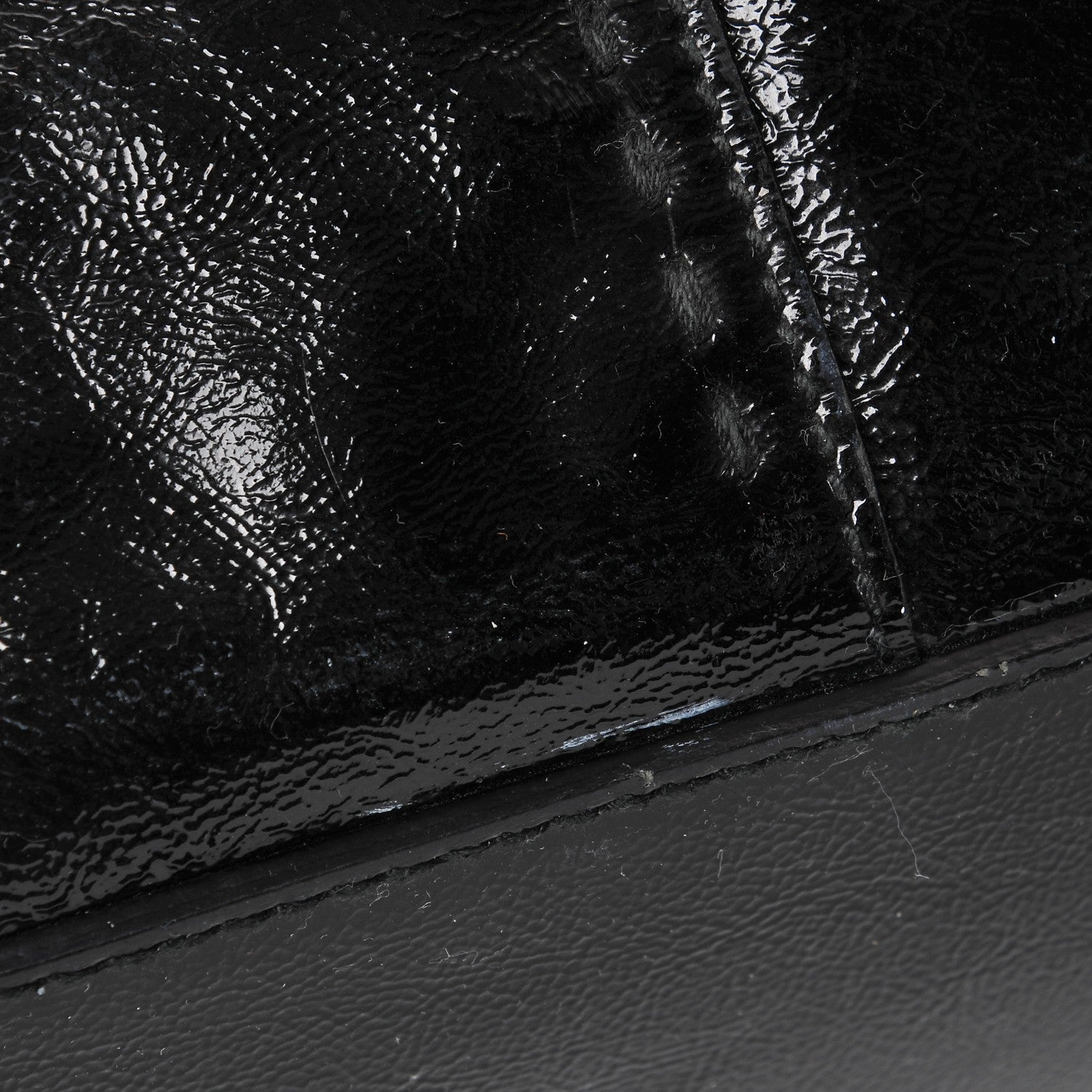 Saint Laurent Patent Calfskin Oversized Muse Black 9 of 12