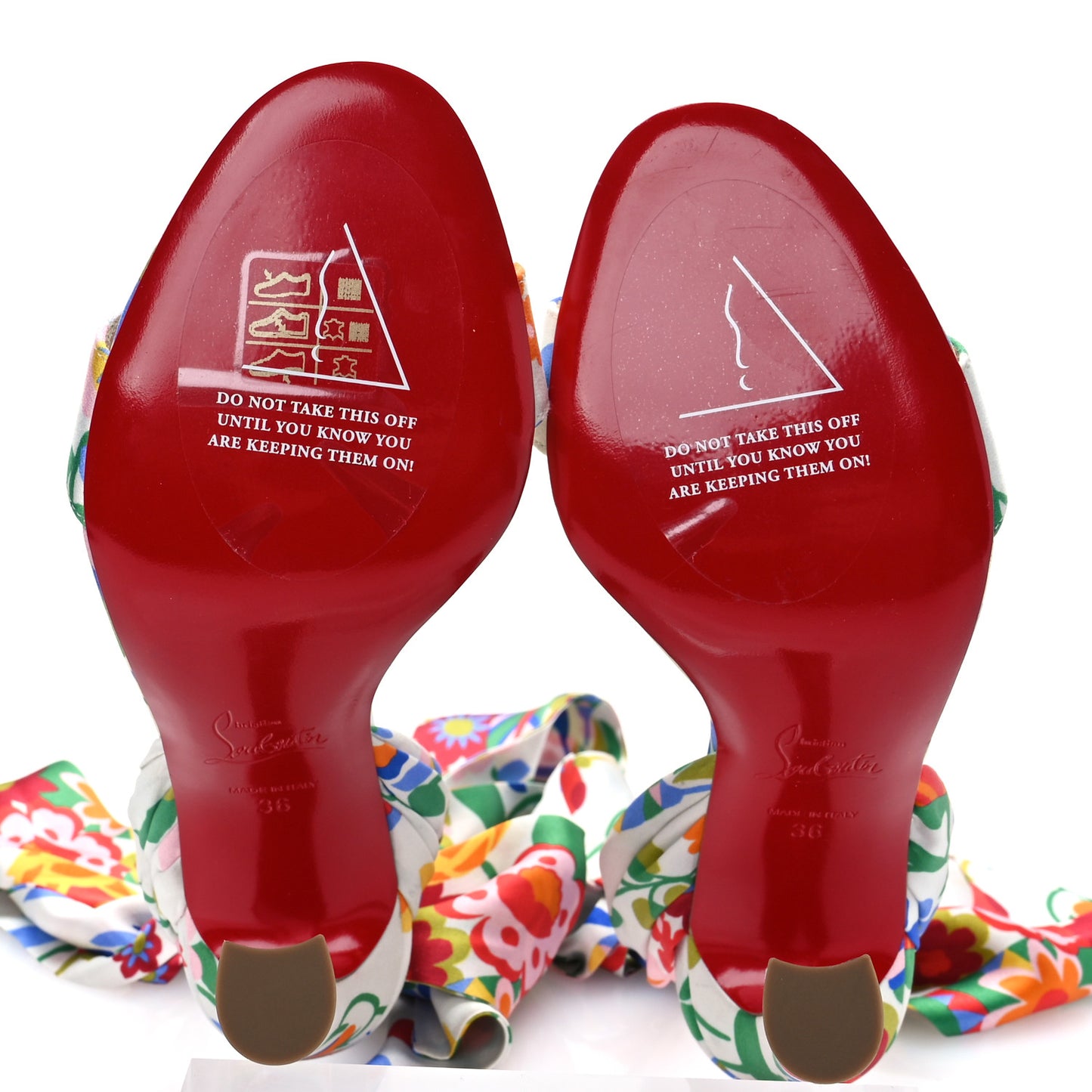 Crepe Satin Bloomy Crosse Du Desert 100 Sandals 36 Multicolor