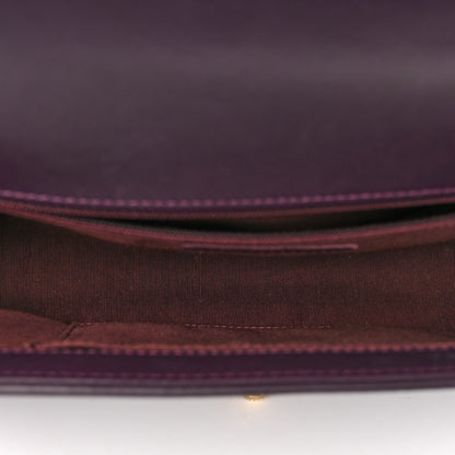 Chanel Lambskin Quilted New Medium Boy Flap Dark Purple 5 of 10