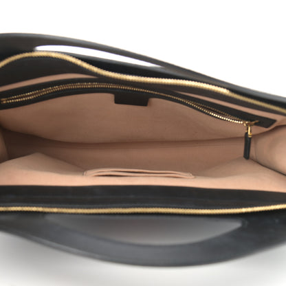 Gucci Suede Patent GG Web Medium Ophidia Top Handle Chain Blue Black 5 of 11