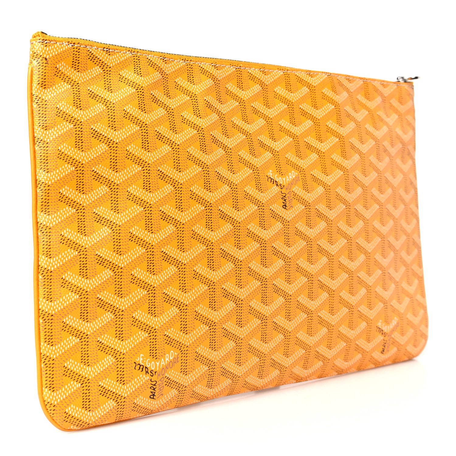 Goyard Goyardine Senat Pochette MM Yellow 3 of 9