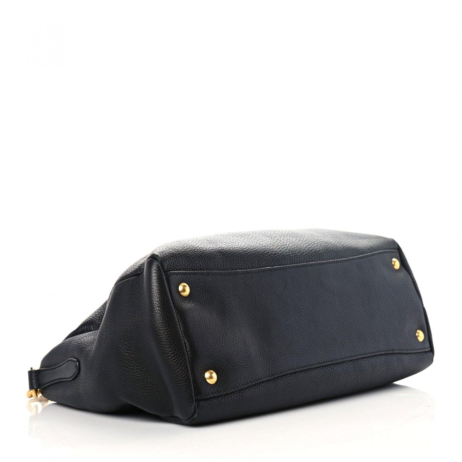 Prada Vitello Daino Tote Black 4 of 15