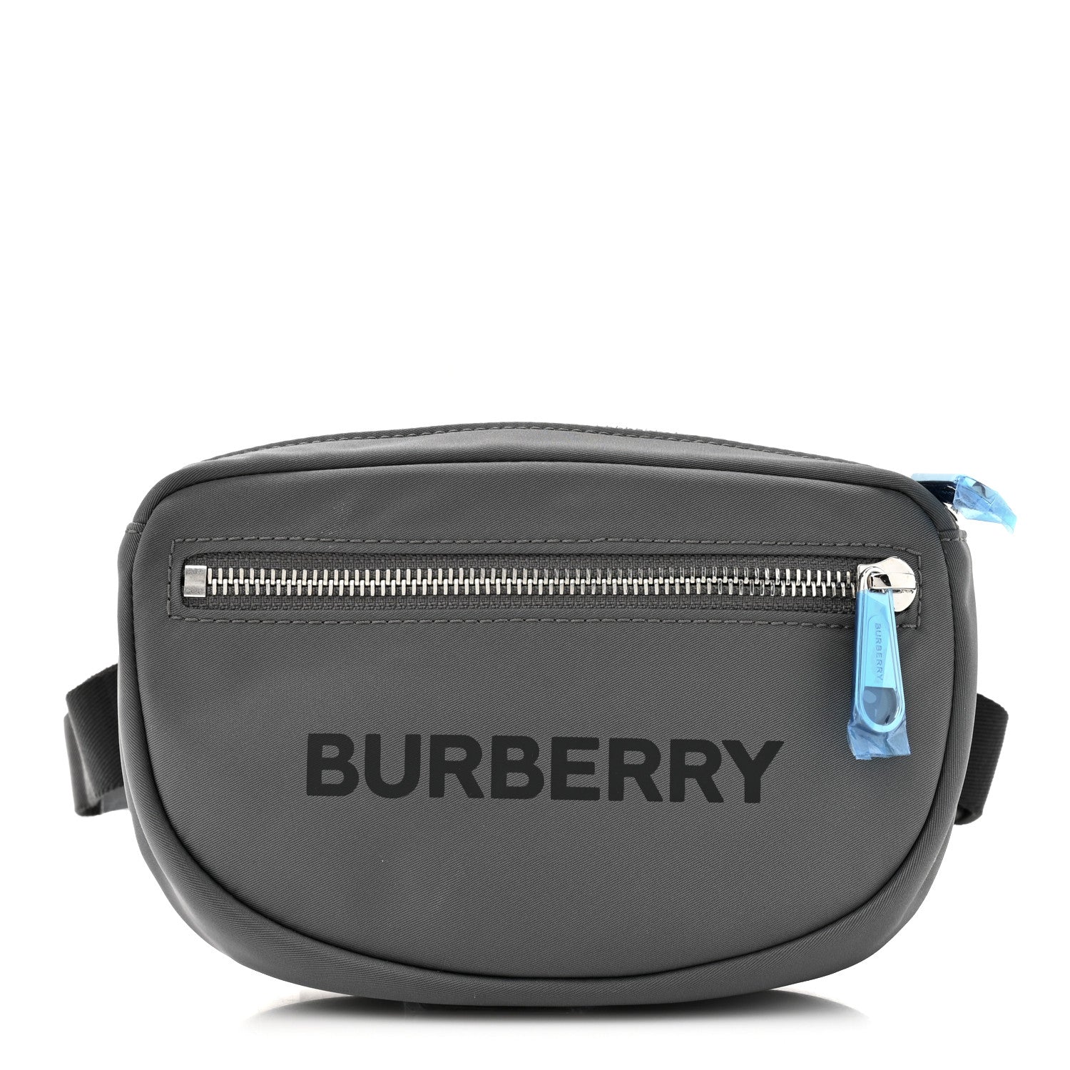 Burberry Econyl Logo Print Small Cannon Bum Bag Charcoal Grey 1 of 10