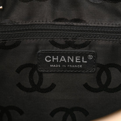 Chanel Calfskin Quilted Large Cambon Bowler Beige Black 6 of 12