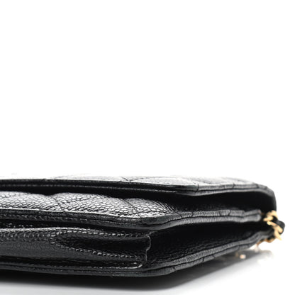 Chanel Caviar Quilted Wallet On Chain WOC Black 11 of 11