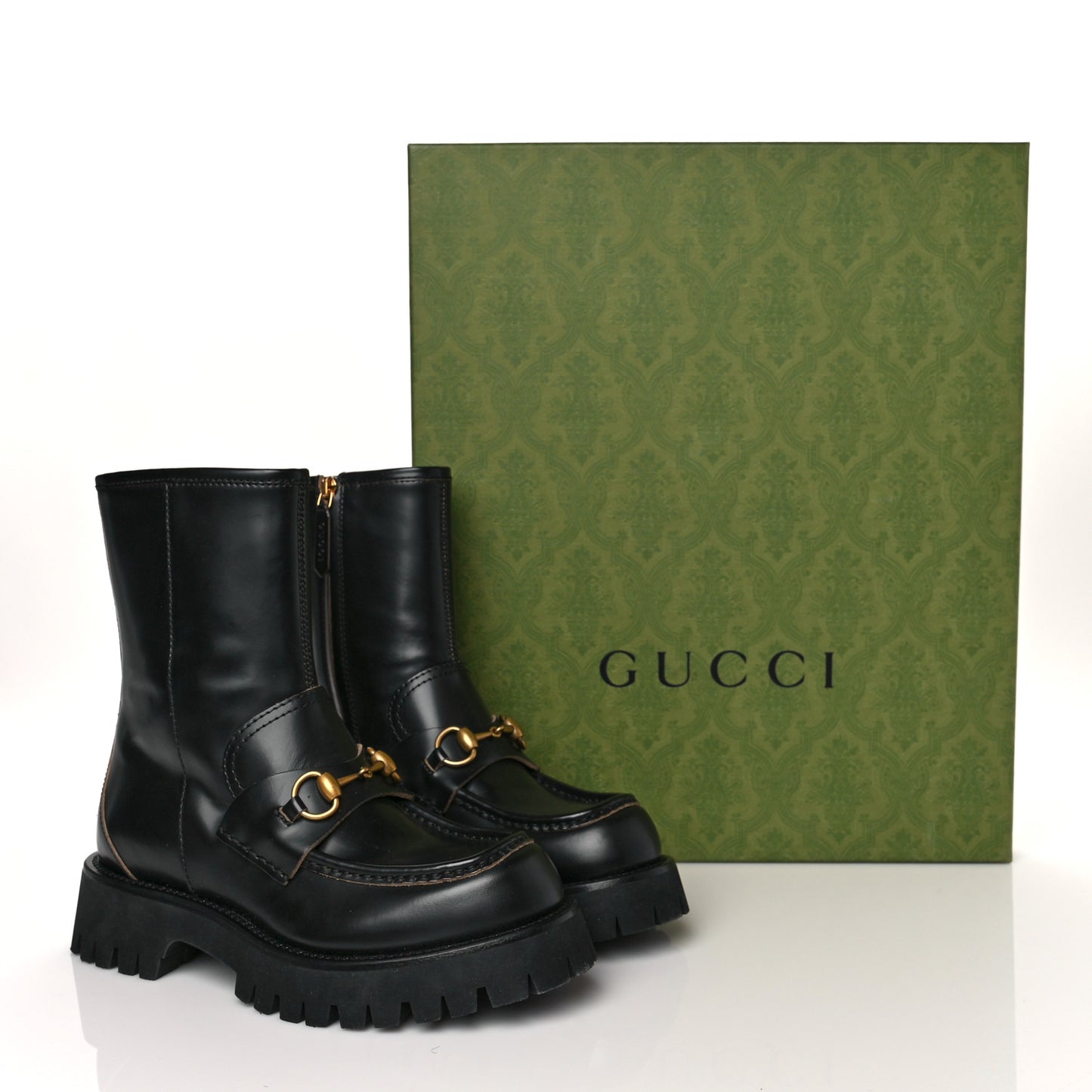 Cordovan Lux Womens Harald Horsebit 25mm Platform Boots 38.5 Black