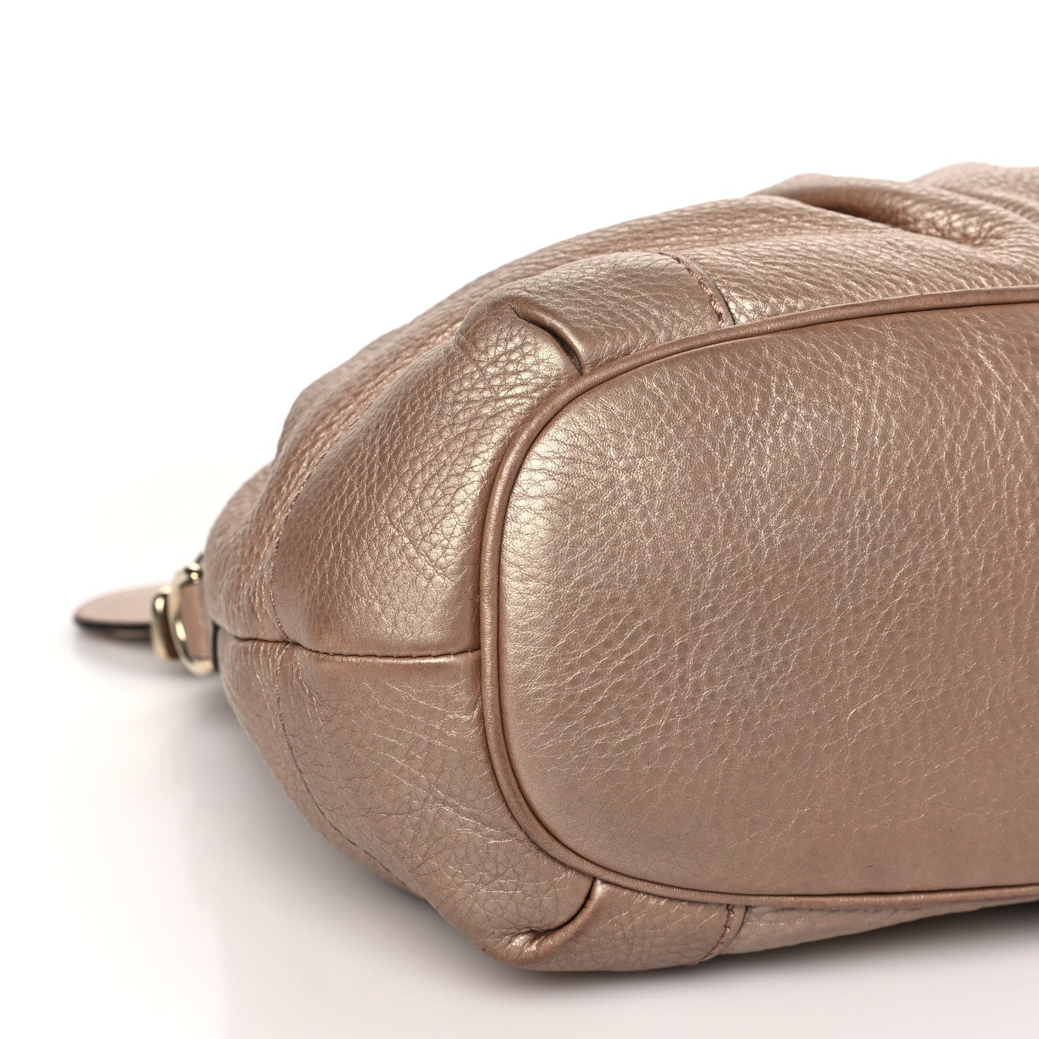 Gucci Metallic Calfskin Medium Sukey Top Handle Bag Beige 8 of 11