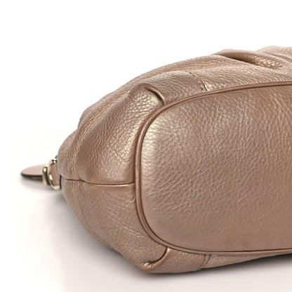 Gucci Metallic Calfskin Medium Sukey Top Handle Bag Beige 8 of 11