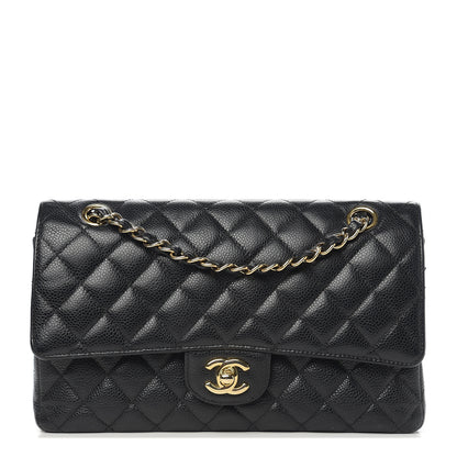 Chanel Caviar Quilted Medium Double Flap Black 1 of 12