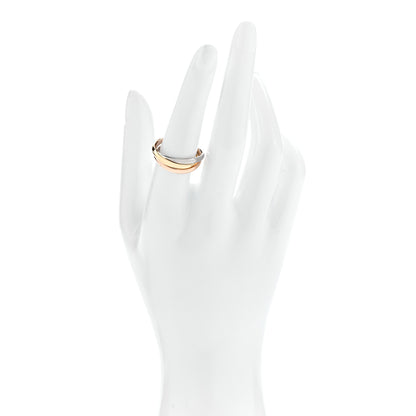 Cartier 18K Pink Yellow White Gold Small Trinity Ring 54 7 2 of 5