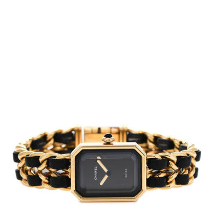 Chanel Stainless Steel Lambskin 20mm Chain Premiere Quartz Watch Gold M 2 of 7
