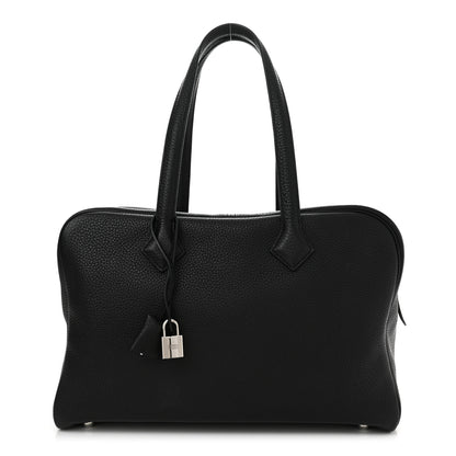 Hermes Taurillon Clemence Victoria II 35 Black 1 of 16