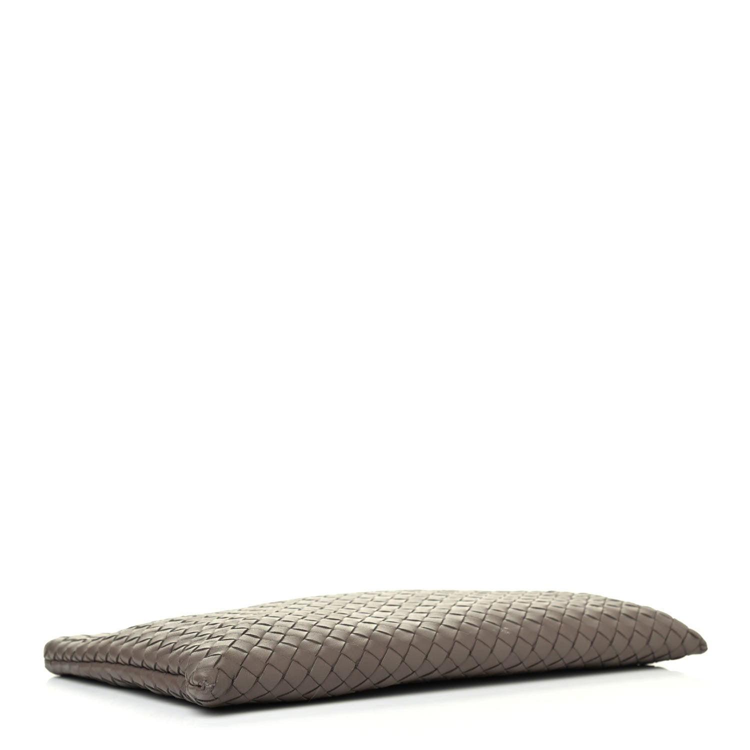 Bottega Veneta Nappa Intrecciato Large Flat Zip Billetto Pouch Mink 3 of 4