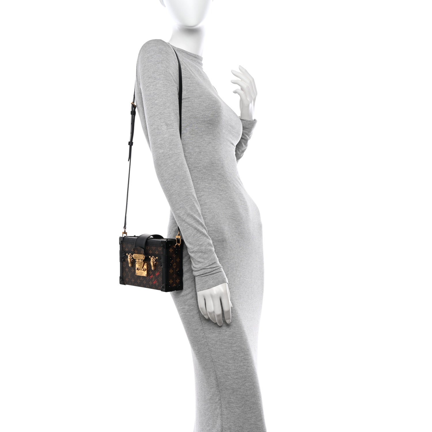 Louis Vuitton Monogram Petite Malle Black 2 of 11