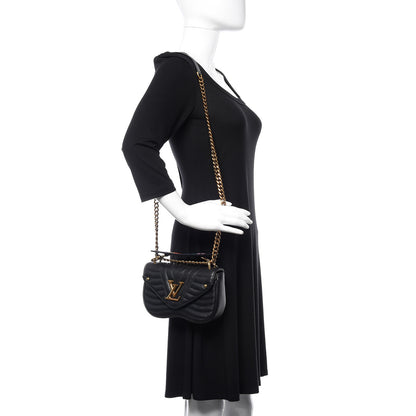 Louis Vuitton Calfskin New Wave Chain PM Black 2 of 12